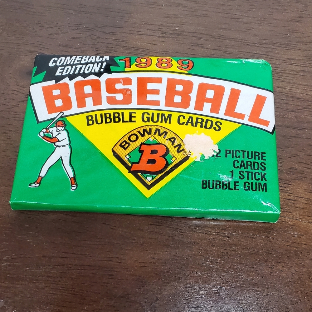 1989 Baseball Cards - 1 Pack, Unopened, 12 Cards